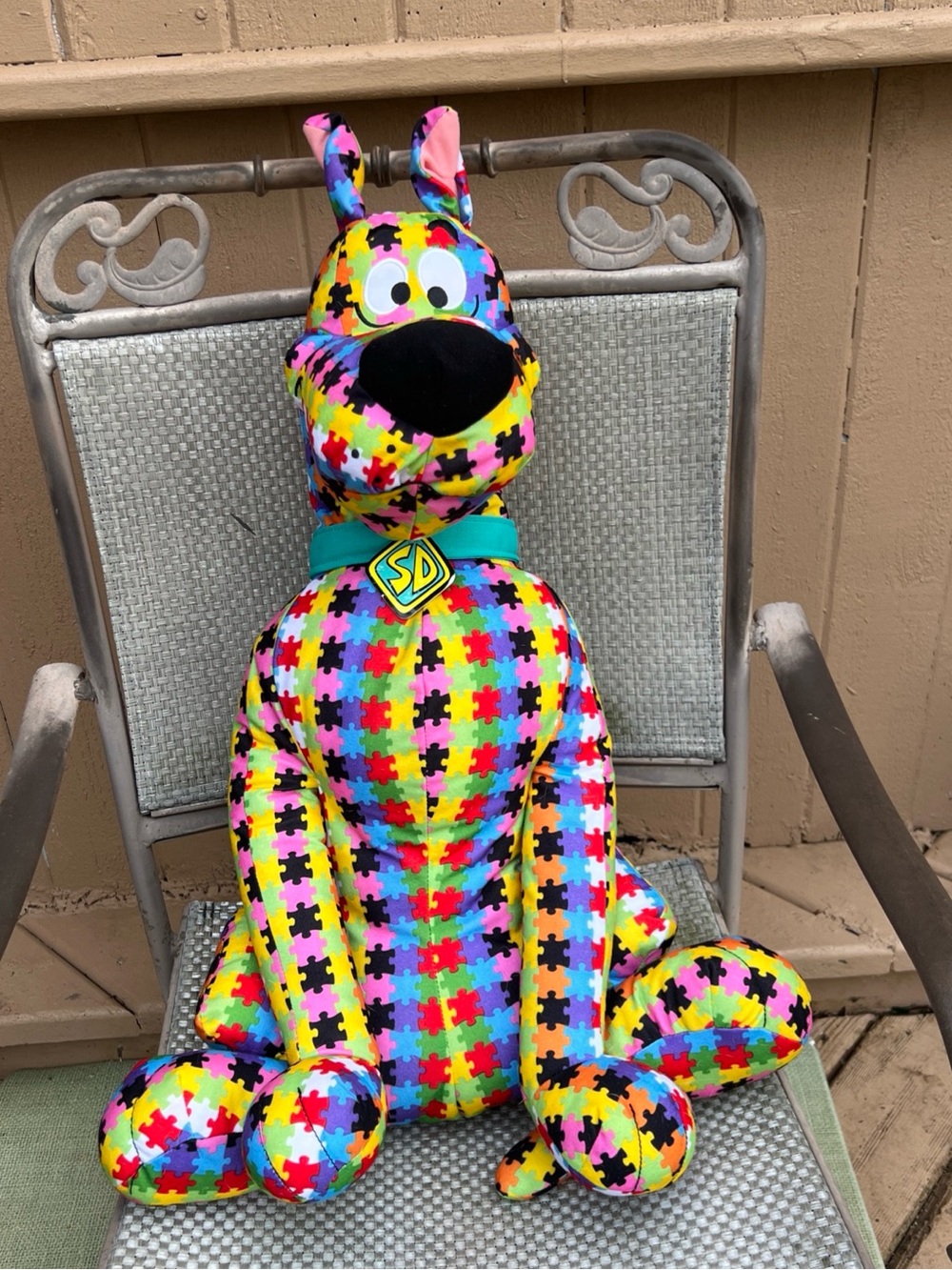 Scooby-Doo 28 inch Plush  Toy Autism Puzzle Pattern
